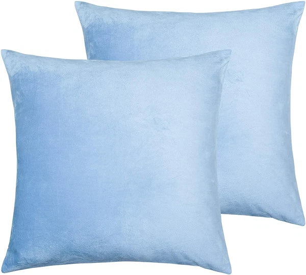 Throw Pillow Covers 2 Pcs Sofa Decor Velvet Cushion Cases 4 Sizes 10 Colors