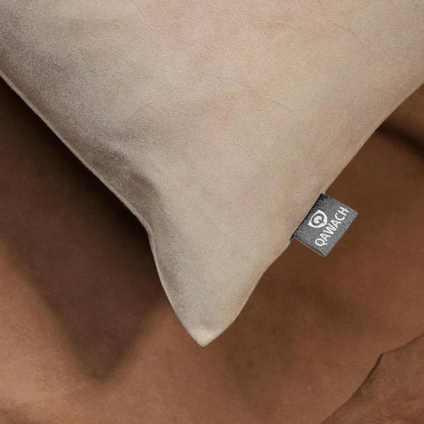 Luxurious lambskin Dusty Beige Plain pillowcase Sofa Cushion & Living&Bed Room