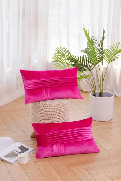 18x18" Velvet Throw Pillow Cover Sofa Car Throw Cushion Covers Home Decor 2 pk