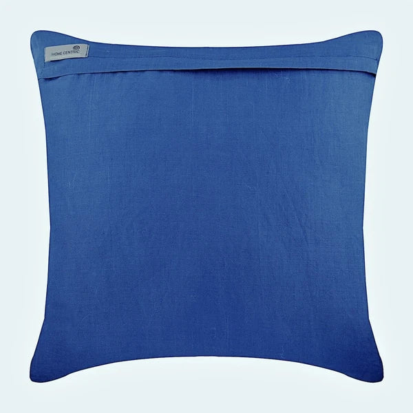 Decorative Sofa Cushion Case Blue 16"x16", Bed Decor Cotton - Day Dreamer