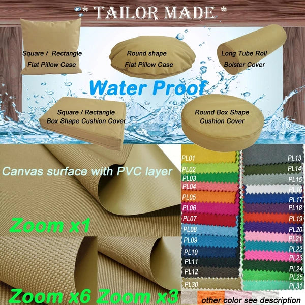 PL30-TAILOR MADE Outdoor Waterproof SunUmbrella Tan/Khaki Patio sofa seat cover