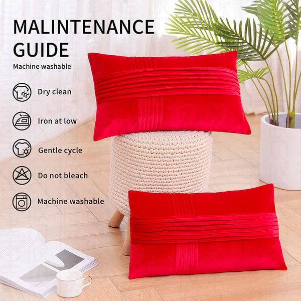 18x18" Velvet Throw Pillow Cover Sofa Car Throw Cushion Covers Home Decor 2 pk