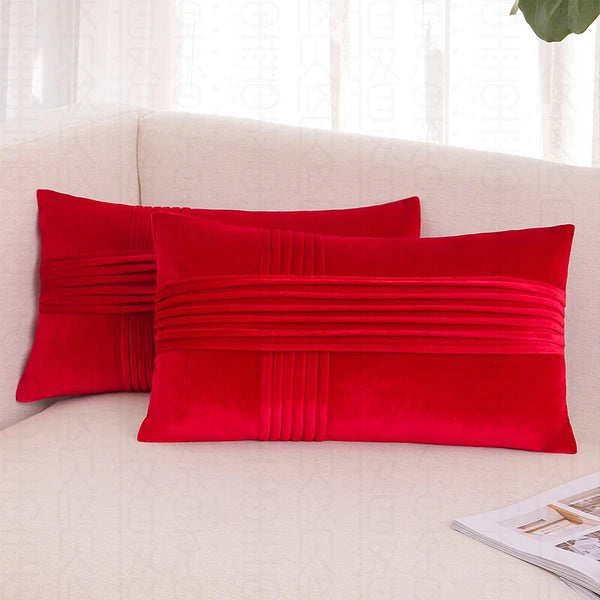 18x18" Velvet Throw Pillow Cover Sofa Car Throw Cushion Covers Home Decor 2 pk