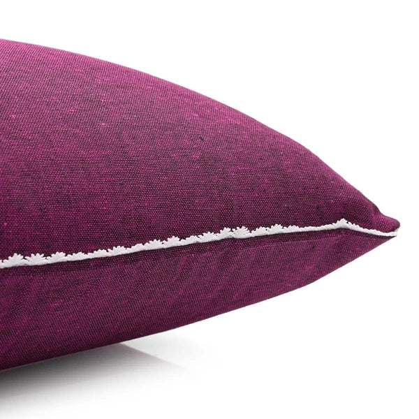 Cushion Cover Home Sofa Decor Cotton Throw Pillow Case Covers Solid with Lace S5