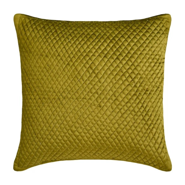 Couch Cushion Case Green 16"x16", Bed Decor Velvet Fabric - Chartreuse Energy