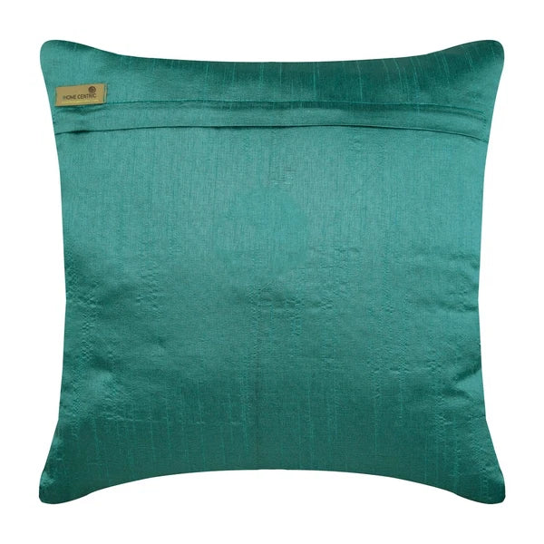 Couch Cushion Case Blue 16"x16", Bed Decor Silk Solid Color - Sophistication
