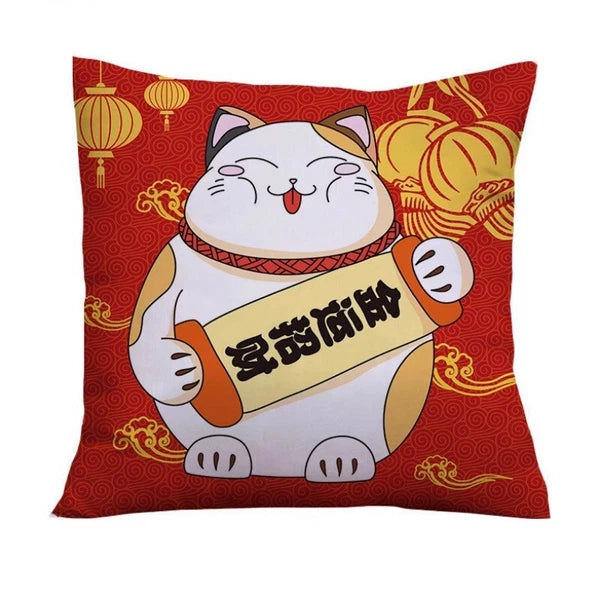 PC Japanese Throw Pillow Covers Cushion Cases Sofa Bed Pillowslips Home Decor