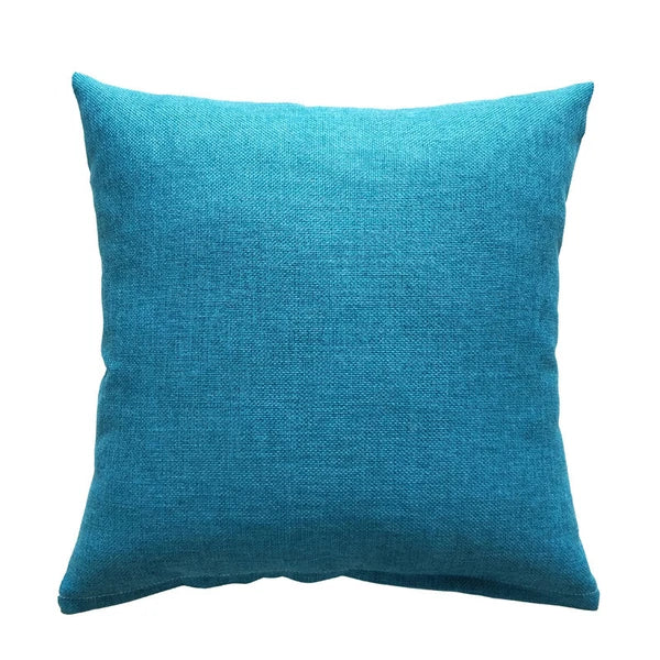 Solid Linen Cushion Cover Throw Pillow Cases for Couch Sofa Bed 16" 18" 20"