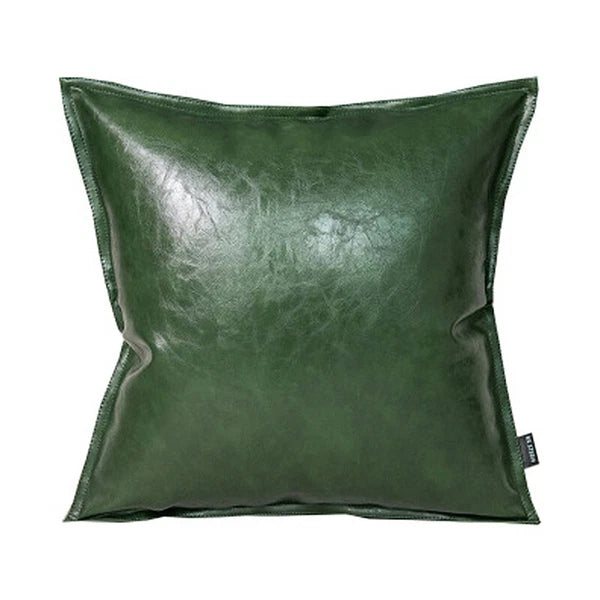 Faux Leather Throw Pillow Case Square Luxury Cushion Covers Bar Sofa Home Decor