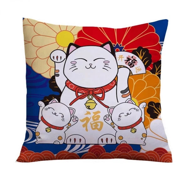 PC Japanese Throw Pillow Covers Cushion Cases Sofa Bed Pillowslips Home Decor