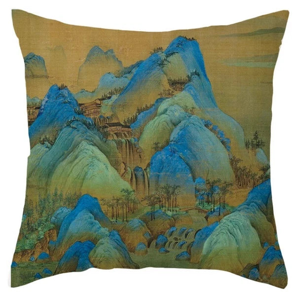 Chinese Style Throw Pillow Covers Cushion Cases Sofa Bed Pillowslip Luxury Decor