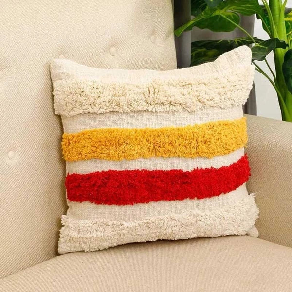 18x18"  Tufted Cushion Cover – Soft Decorative Cushion Case for Sofa or Bed