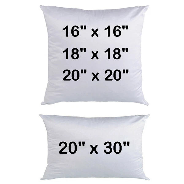 20Pcs White Sublimation Blank Pillow Case Sofa Cushion Cover DIY Printed Gift