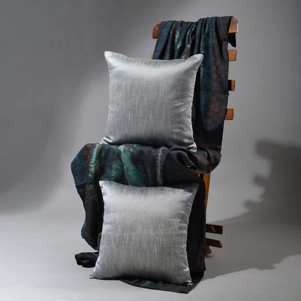 living room sofa pillow cover 18x18 20x20 24x24 silver pillow cover for couch 2p