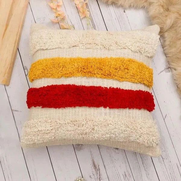 18x18"  Tufted Cushion Cover – Soft Decorative Cushion Case for Sofa or Bed