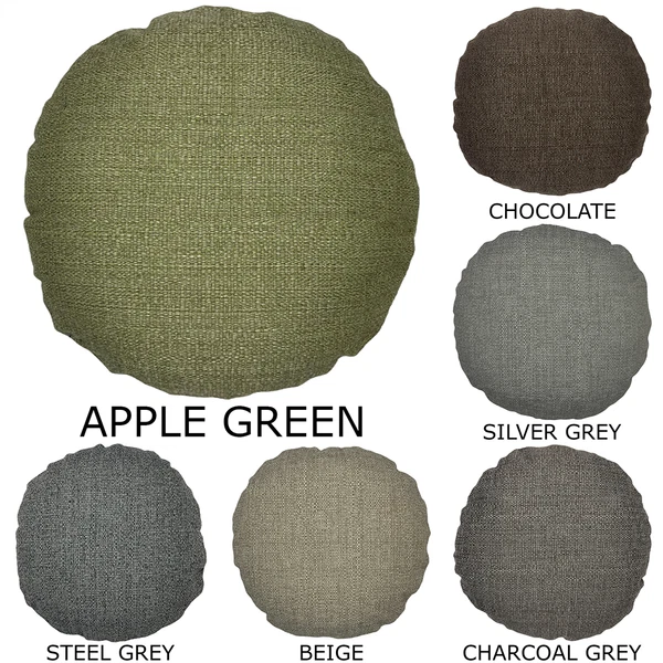 Premium Circle Basket Weave Like Cushion Cover Woven Round Pillow Case Sofa Bed
