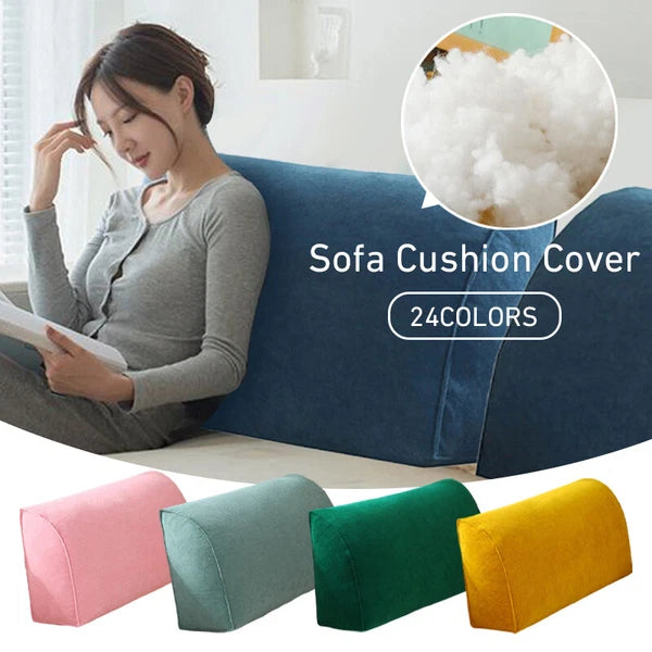 Pillowcase Sofa Back Cushion Seat Pad Cover Washable Bed Pillow Case Living Room