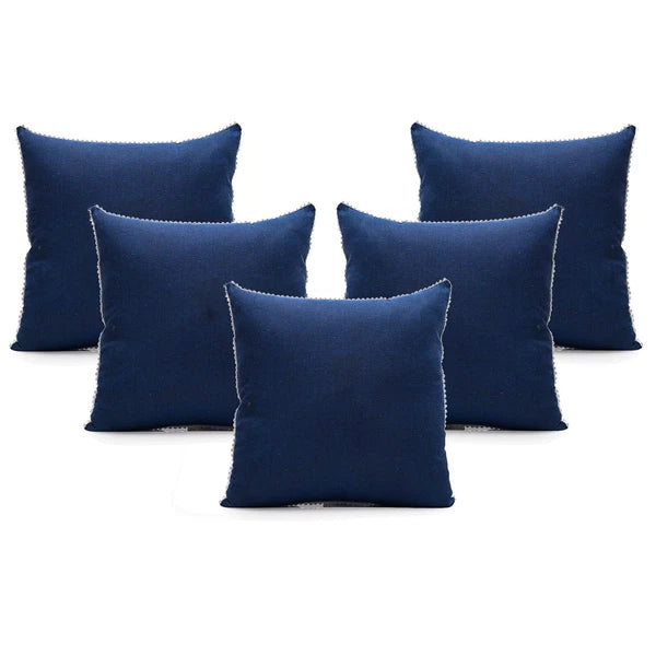Cushion Cover Home Sofa Decor Cotton Throw Pillow Case Covers Solid with Lace S5