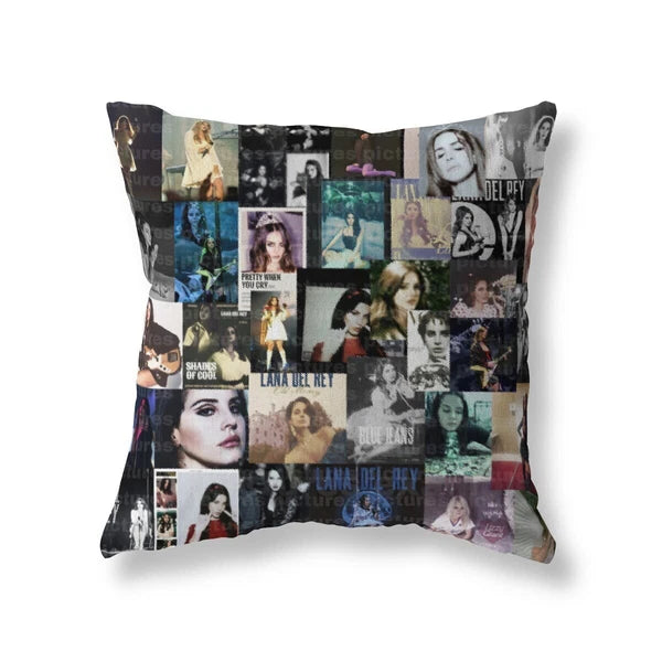 Lana Del Rey Throw Pillow Cases Square Cushion Covers Cotton Linen for Sofa