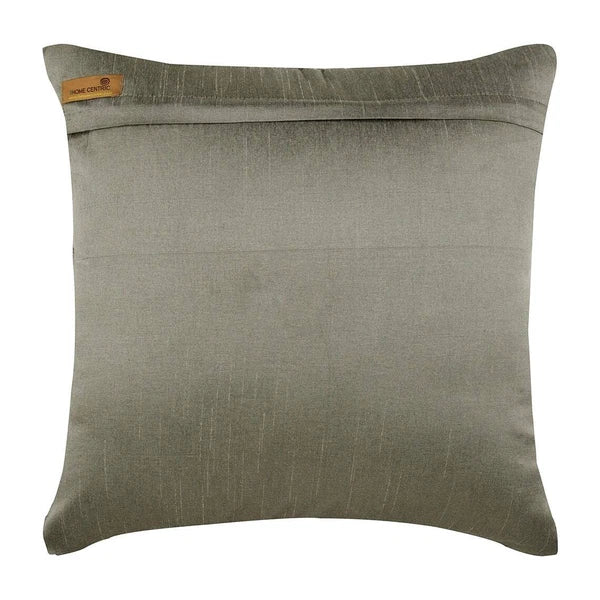 Decorative Couch Cushion Case Grey 16"x16", Bed Decor Silk Abstract - Charisma