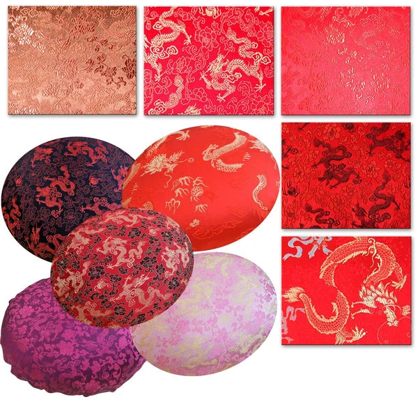 Round Shape Cover*Chinese Rayon Brocade Floor Chair Seat Cushion Case Custom*BL3