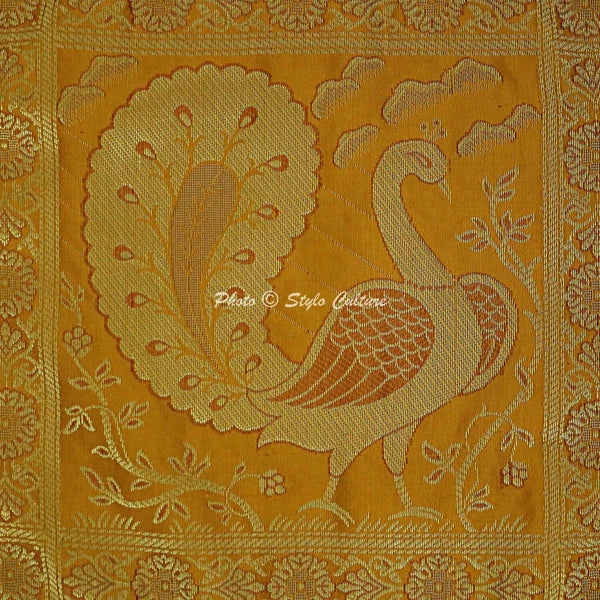 Brocade Elephant Cushion Cover Decorative Indian Bedding Sofa Pillow Case Cover
