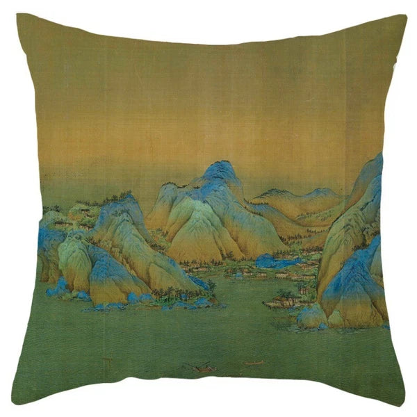 Chinese Style Throw Pillow Covers Cushion Cases Sofa Bed Pillowslip Luxury Decor