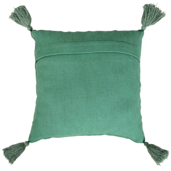 Solid Cushion Cover Cotton Pillowcase Home Sofa Bed Decor Pillows with Tassels