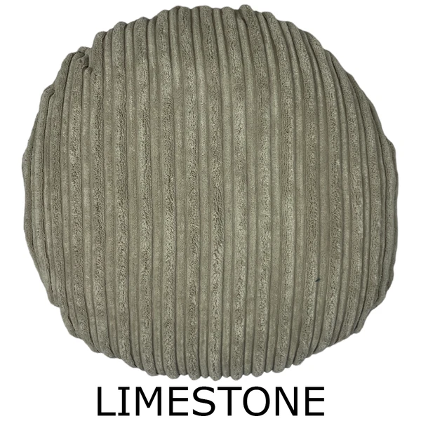 Premium Circle Jumbo Cord Cushion Cover Round Pillow Case Soft Handmade Sofa Bed