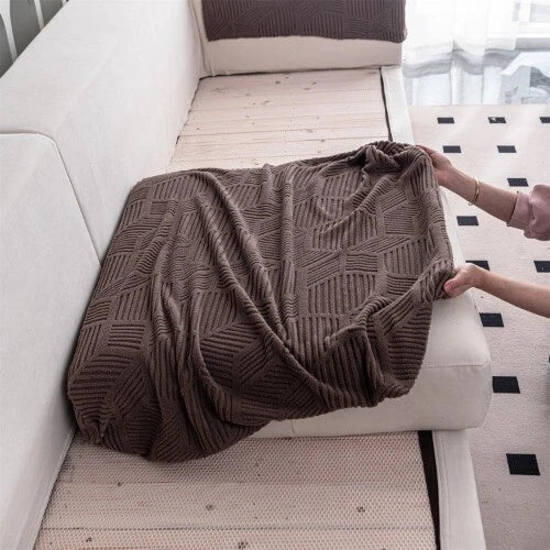1Piece Peism Jacquard Stretch Sofa Cover Cushion Cover, For Living Room