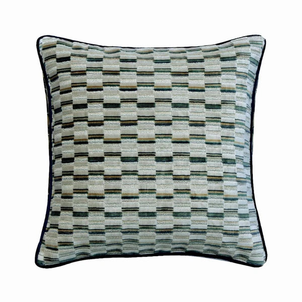 Sofa Cushion Cover Blue 16"x16", Bed Decor Velvet Fabric - Brick Together