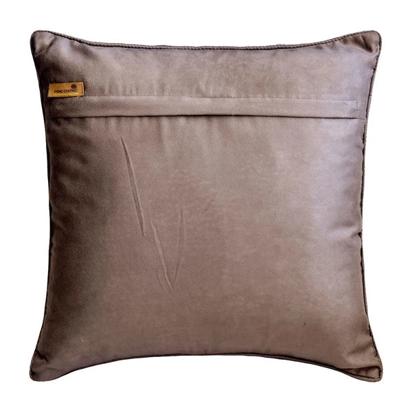 Couch Pillow Case Grey 16"x16", Bed Decor Silk Abstract - Paisley Elegance