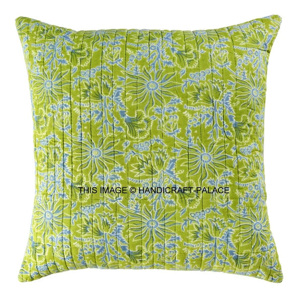 Indian Handmade Kantha Cotton Cushion Cover Bed Pillow Cases Sofa Throw-16"