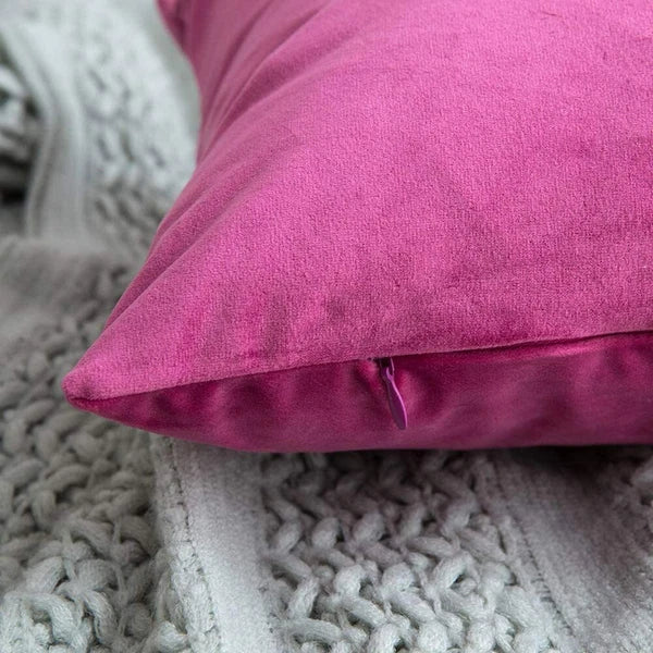 Simple Velvet Throw Cushion Cover Pillow Cover Pillowcase Home Sofa Car Decor