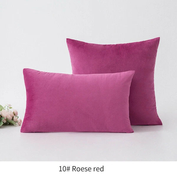 18" 20" 24" 16" Velvet Soft Cushion Cover Throw Pillow Cases Sofa Bed Home Decor