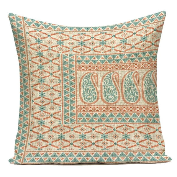 Retro Geometry Decorative Throw Pillow Case Sofa Chair Bed Cushion Cover Ethnic