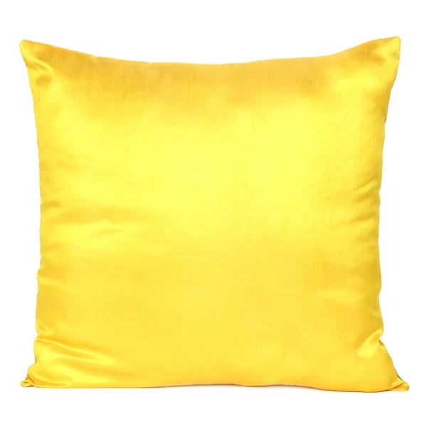 Throw Cushion Cover Square Yellow Pillow Case Sofa Car Waist Cases Home Decor