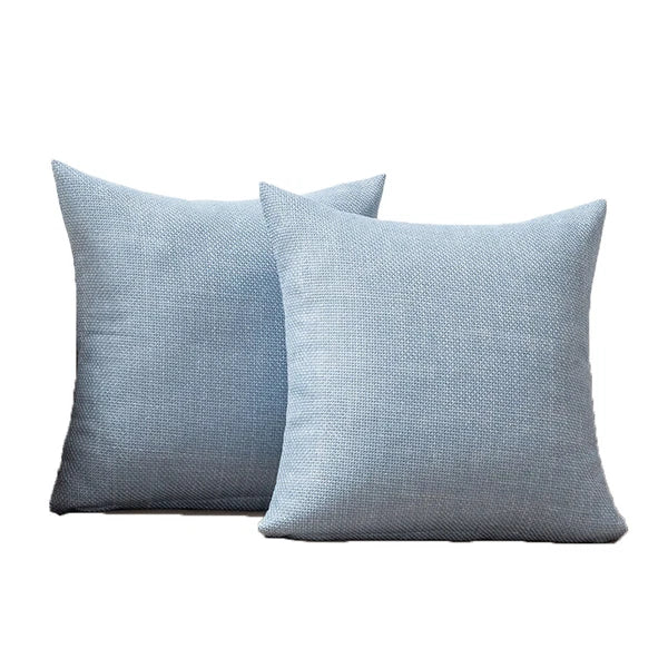 2 Packs Linen Cotton Cushion Cover Home Sofa Car Bed Office Throw Pillowcase