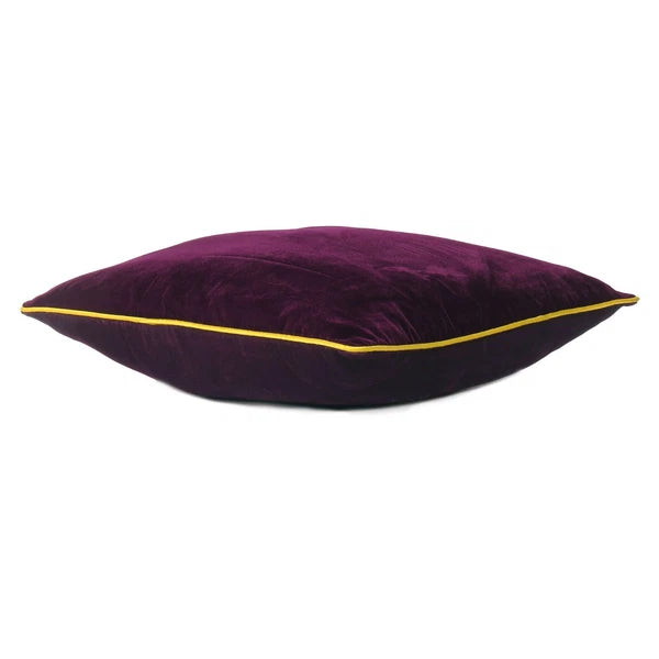 Premium Wine Velvet Pillowcase Cushion Cover with Zipper Closure For Home Decor