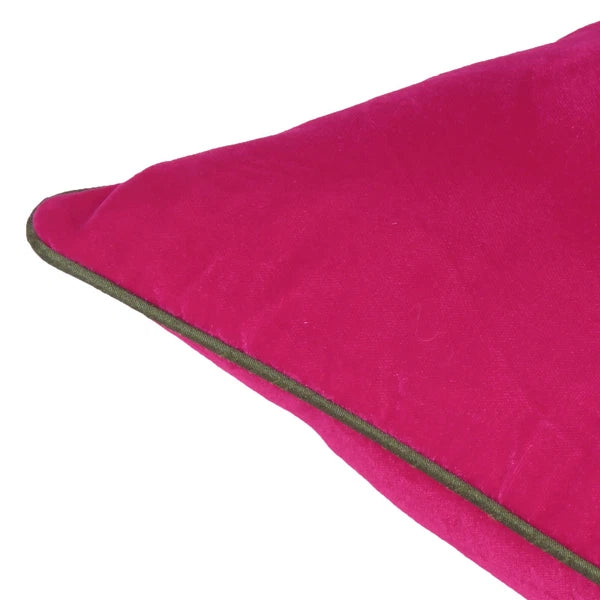 Premium Pink Velvet Throw Pillowcase Cushion Cover with Zipper Closure Home Sofa