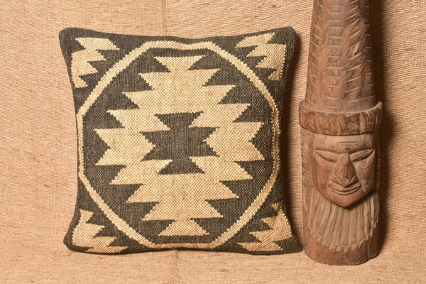 Indian Jute Wool Kilim Cushion Cover Vintage Look Your Home Pillow cover throw