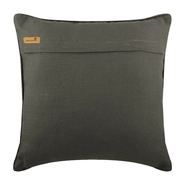 Square Sofa Pillow Case Grey 16"x16", Bed Decor Linen Geometric - GreyHeist