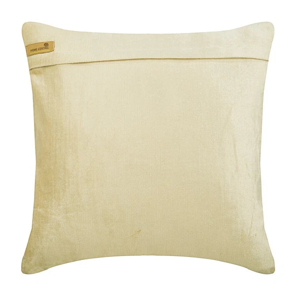 Square Couch Cushion Cover Ivory 16"x16", Bed Decor Velvet - Crystal Argyle