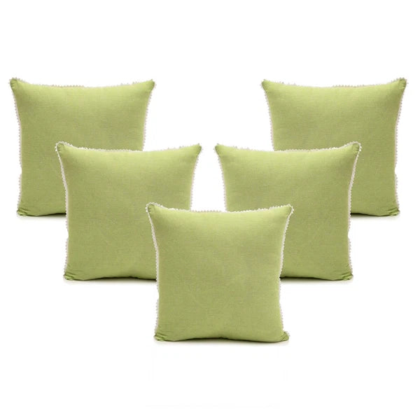 Cushion Cover Home Sofa Decor Cotton Throw Pillow Case Covers Solid with Lace S5