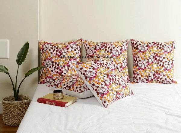 Indian Handmade Kantha Cotton Cushion Cover Bed Pillow Cases Sofa Throw-16"
