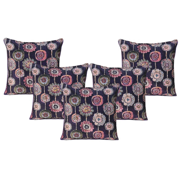 Velvet Pillowcase Cover Home Sofa Bed Decorative Cushion Covers Soft Pillows 5Pc