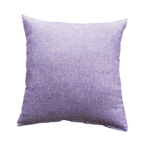 Solid Linen Cushion Cover Throw Pillow Cases for Couch Sofa Bed 16" 18" 20"