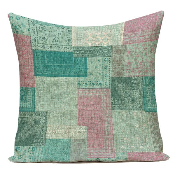 Retro Geometry Decorative Throw Pillow Case Sofa Chair Bed Cushion Cover Ethnic