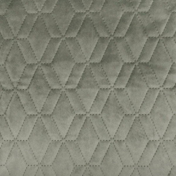 Sofa Cushion Cover Grey 16"x16", Bed Decor Velvet Fabric - Diamond Grey