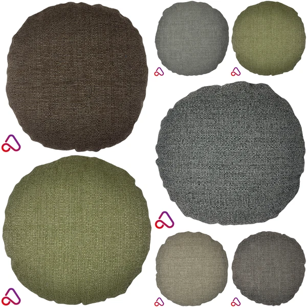 Handmade Round Basket Weave Like Cushion Cover Pillow Case Circle Woven Sofa Bed